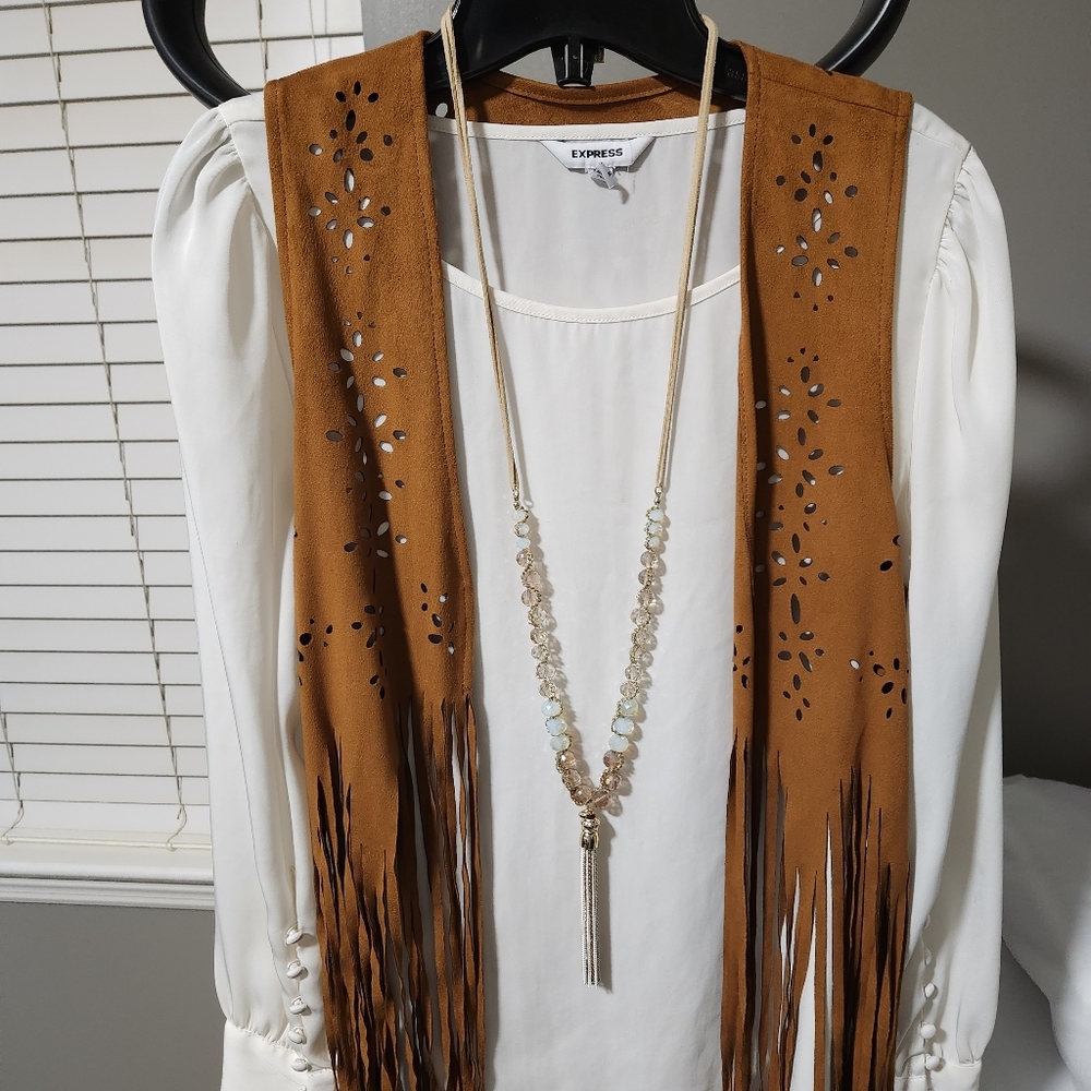 F21 Boho vest